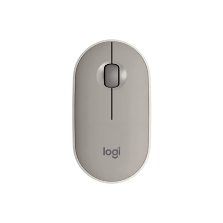 Pebble M350 Modern, Slim, and Silent Wireless and Bluetooth Mouse Sand