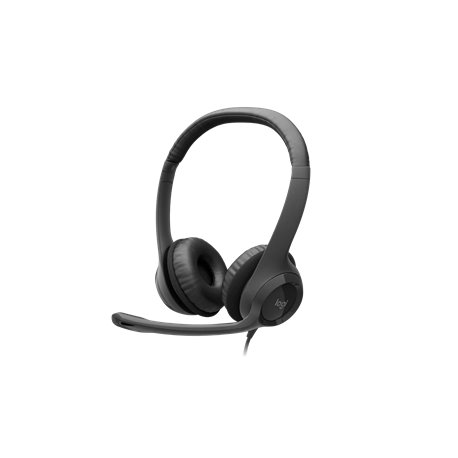 Logitech H390 USB Computer Headset Black