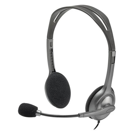 Logitech H110 Wired Stereo Headset with Dual 3.5mm Plugs (981-000459)