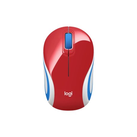 Logitech M187 Mini Wireless Mouse (910-005373) Red