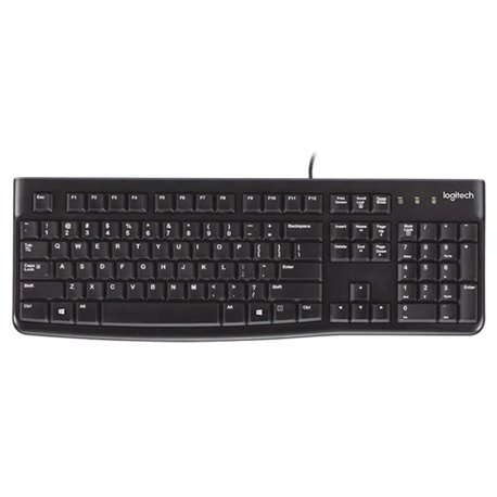 Logitech K120 USB Standard Computer Keyboard (920-002582)
