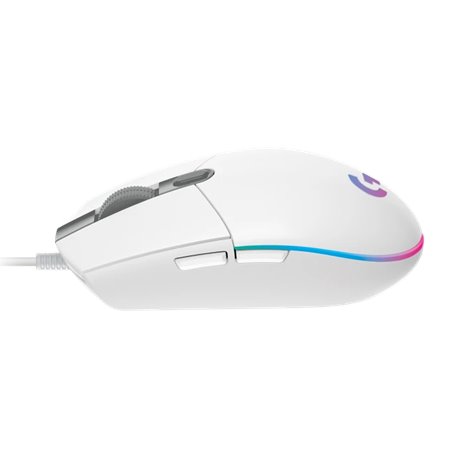 Logitech G102 LIGHTSYNC RGB 6 Button Gaming Mouse (910-005803) - White