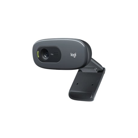Logitech C270 HD Webcam, 720p Video with Noise Reducing Mic (960-000584)