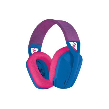 Logitech G435 Ultra-light Wireless Bluetooth Gaming Headset (981-001063)  Blue and Raspberry