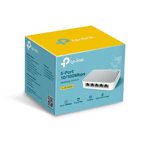TP-Link TL-SF1005D - 5-Port 10/100Mbps Desktop Switch