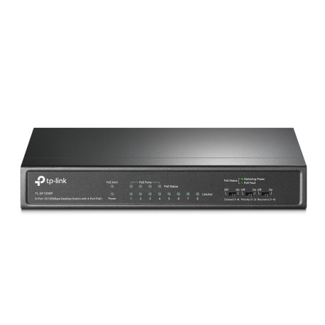 TP Link TL-SF1008P - 8-Port 10/100Mbps Desktop Switch with 4-Port PoE+
