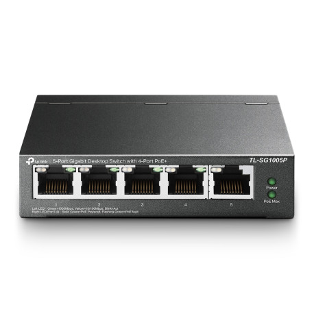 TP Link TL-SG1005P - 5-Port Gigabit Desktop Switch with 4-Port PoE