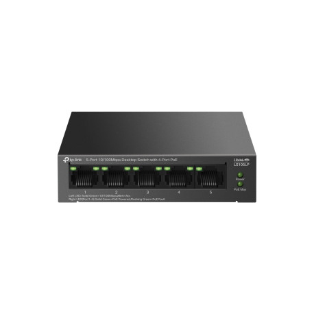 TP Link TL-LS105LP 5-Port 10/100Mbps Desktop Switch with 4-Port PoE