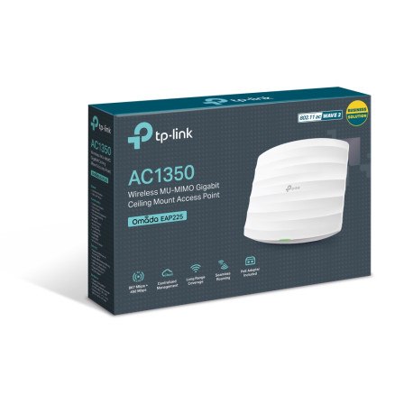 TP-link EAP225-AC1350 Wireless MU-MIMO Gigabit Ceiling Mount Access Point