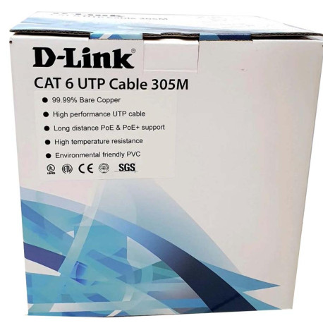 D-Link NCB-C6UGRYR-305-24 Cat6 24AWG UTP Cable Roll
