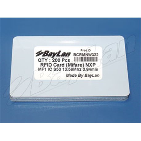 Cards RFID PVC BCRMNW322